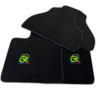 Black Floor Mats for BMW M6 E24 (1983-1989) with Black Trim - AutoWin