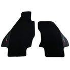 Black Floor Mats for Ferrari Dino 308 GT4 (1973-1979) with Leather | Italian Edition - AutoWin