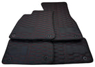 Custom Black Leather Floor Mats for Audi Q4 E-tron (2021-2024) 