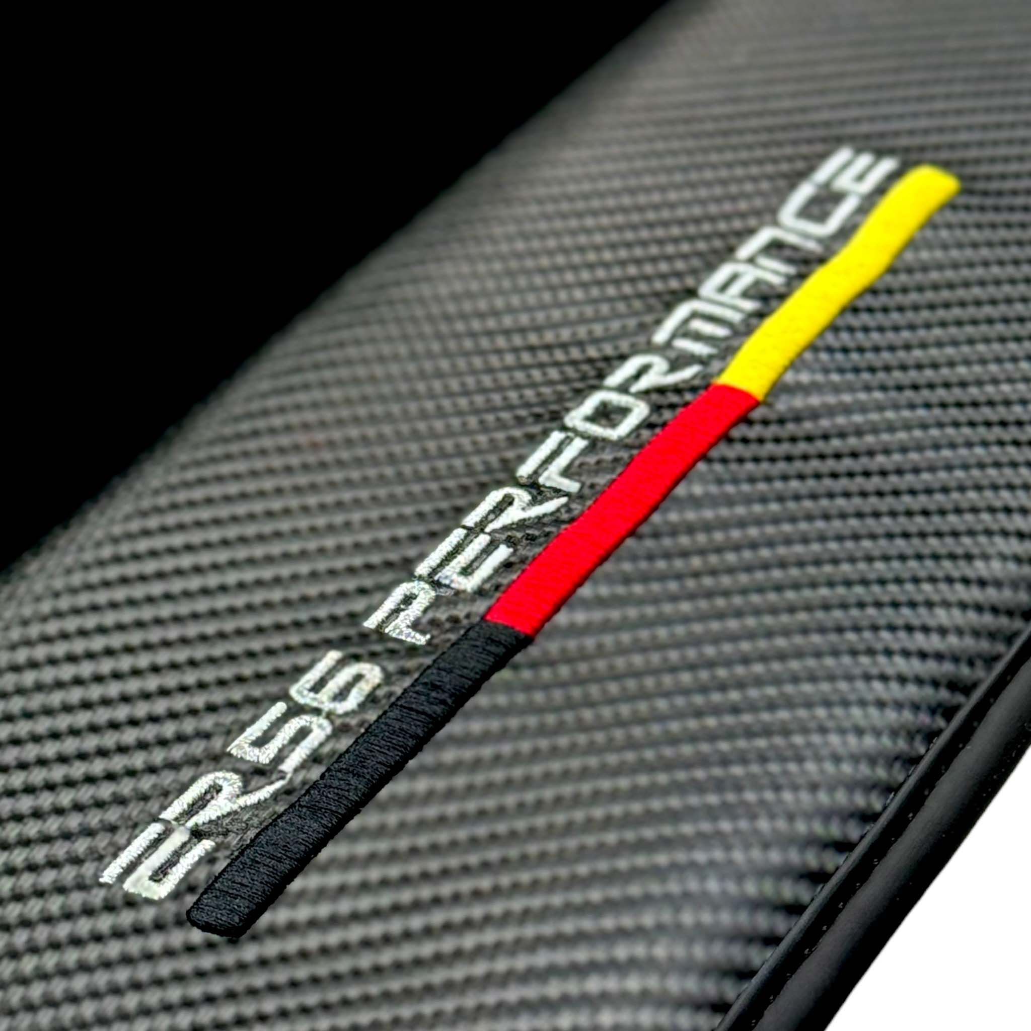 Black Floor Mats For BMW M3 G80 | ER56 Performance | Carbon Edition