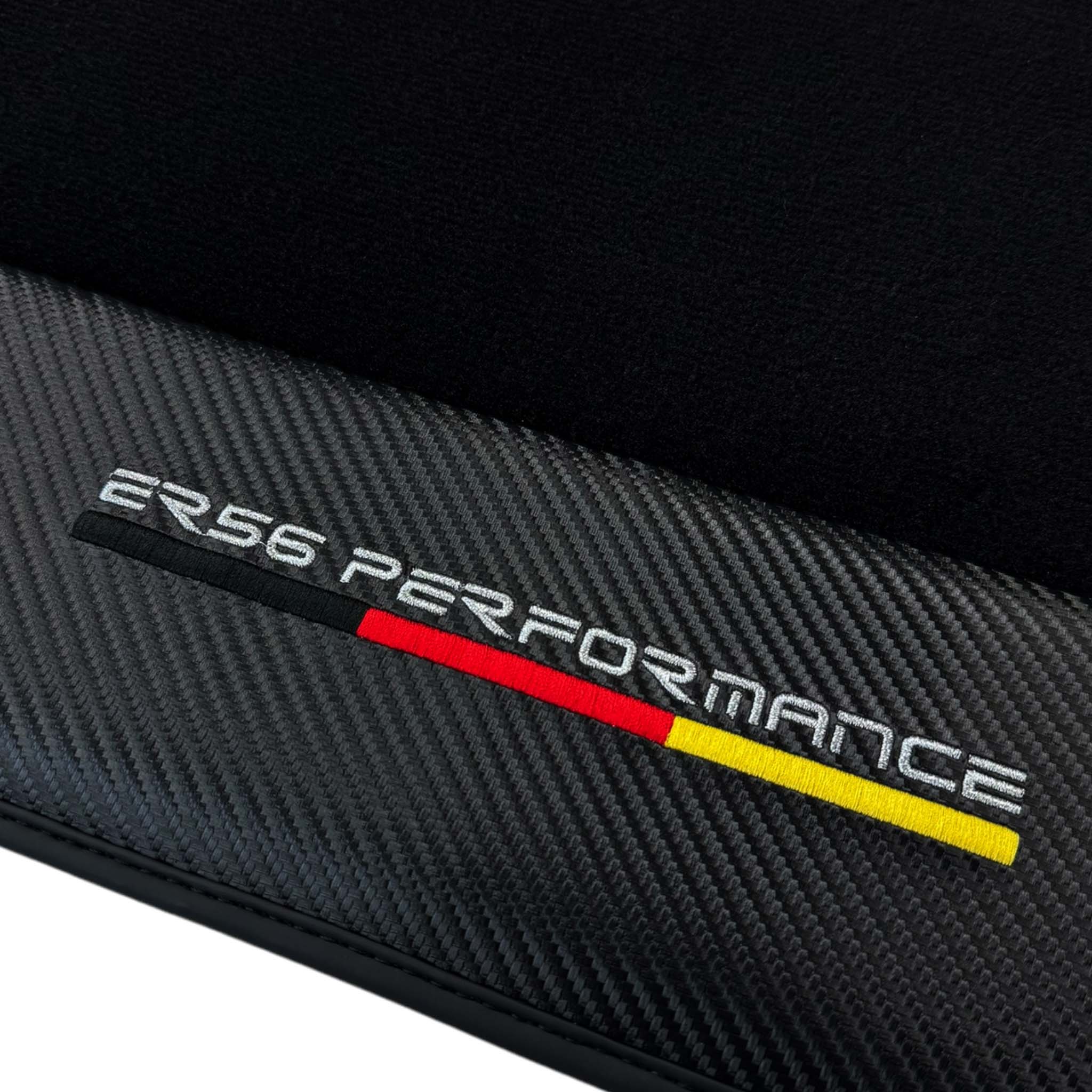 Black Floor Floor Mats For BMW 3 Series F30 | ER56 Performance | Carbon Edition