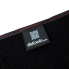 Black Floor Mats for Ferrari 296 GTS with Red Alcantara Borders | Italian Edition