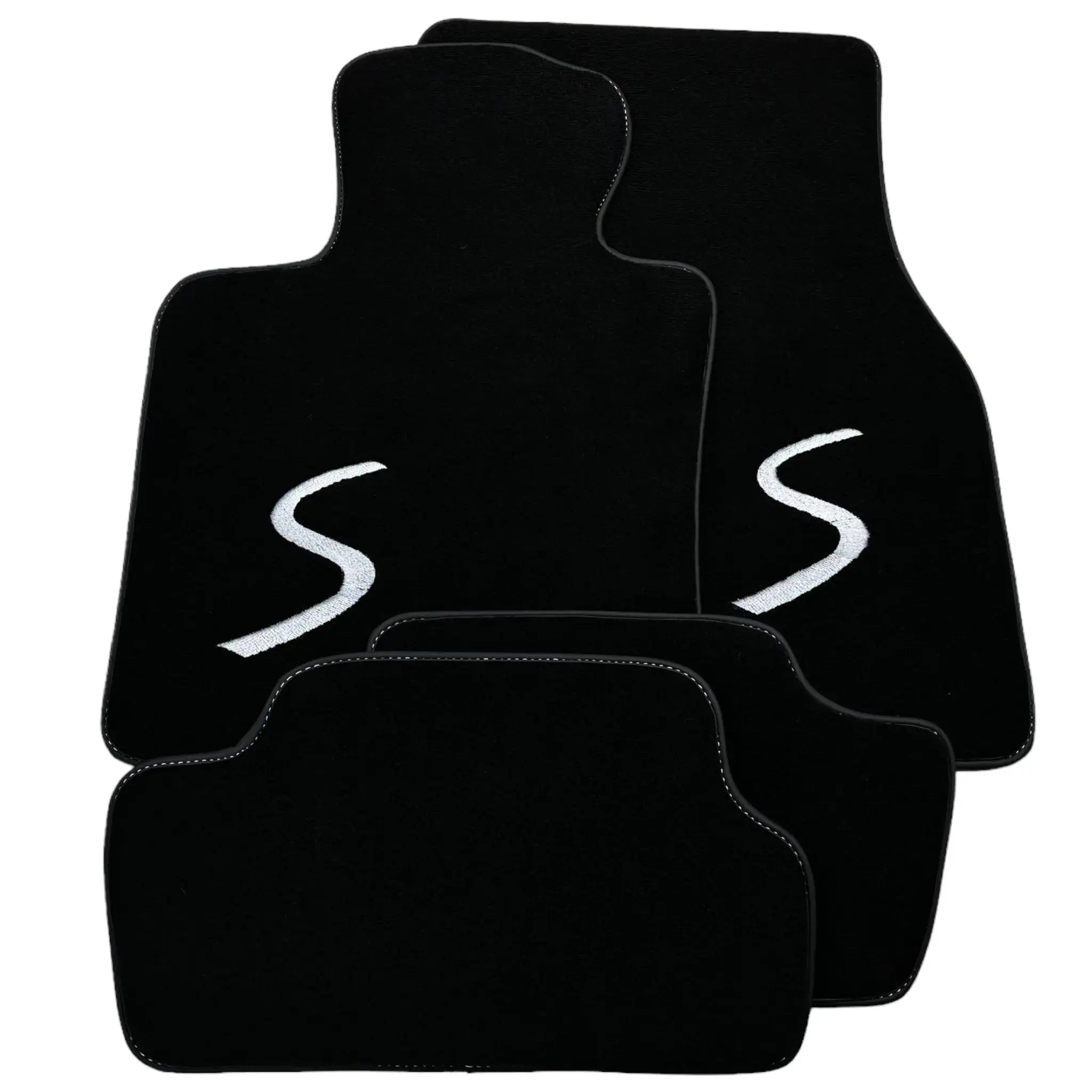 Black Floor Mats for Mini Cabrio R56 Convertible (2009-2016)