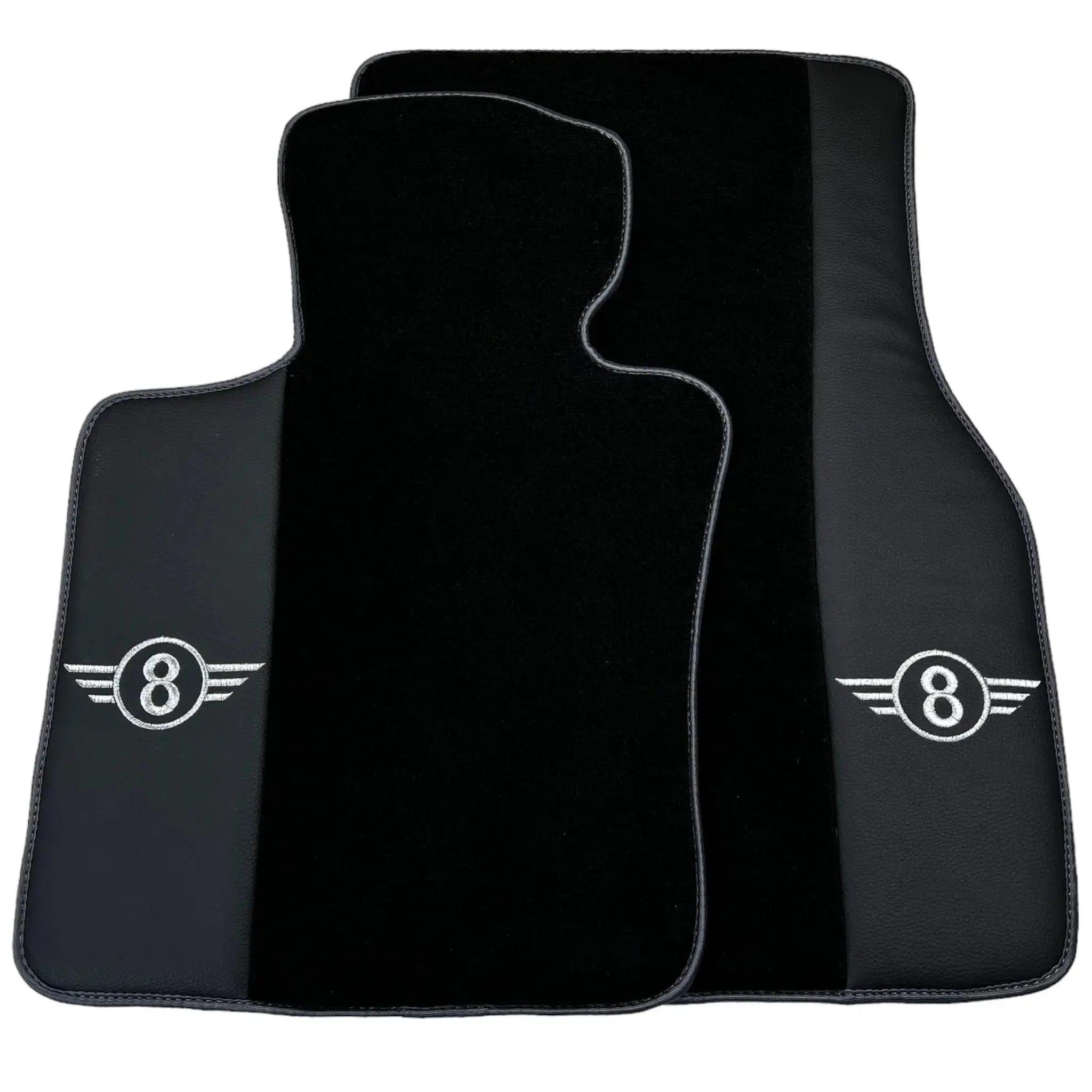 Black Floor Mats for Mini Clubman F54 (2015-2019) | Gray Trim - AutoWin