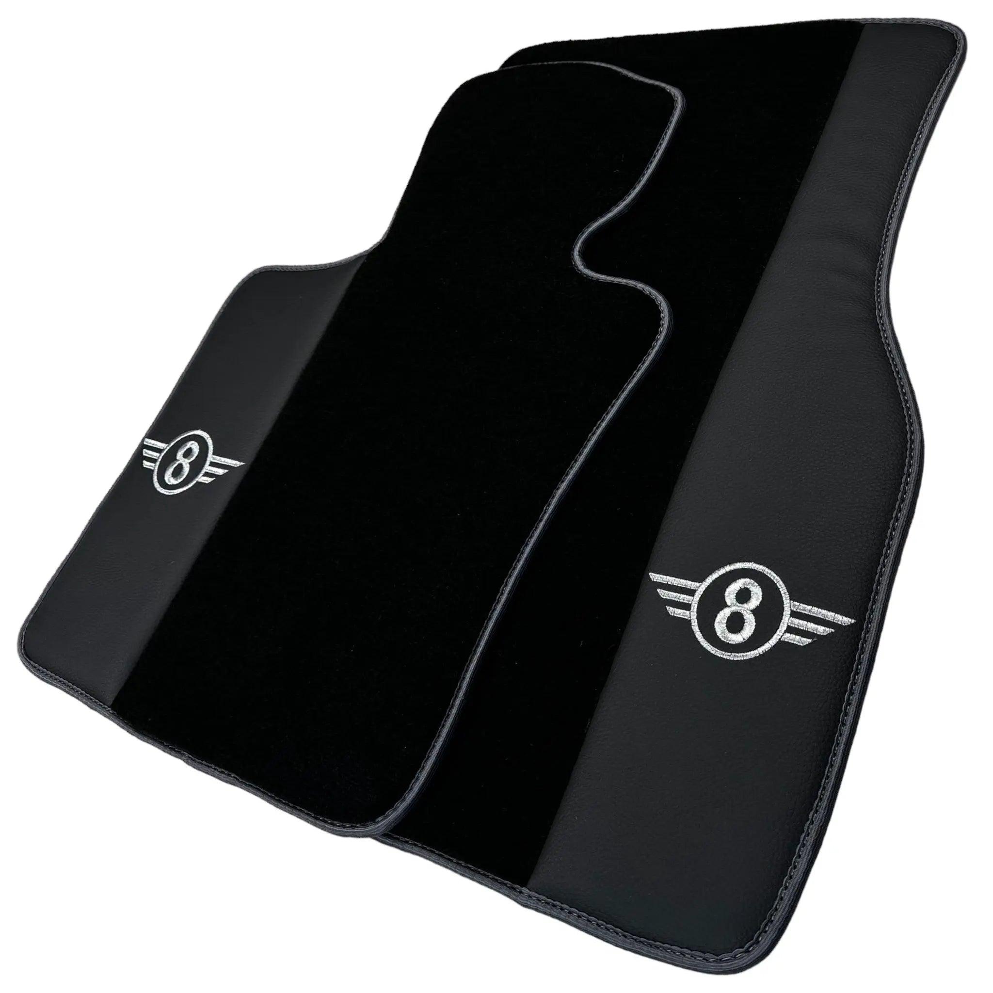 Black Floor Mats for Mini Clubman F54 (2019-2023) | Gray Trim - AutoWin