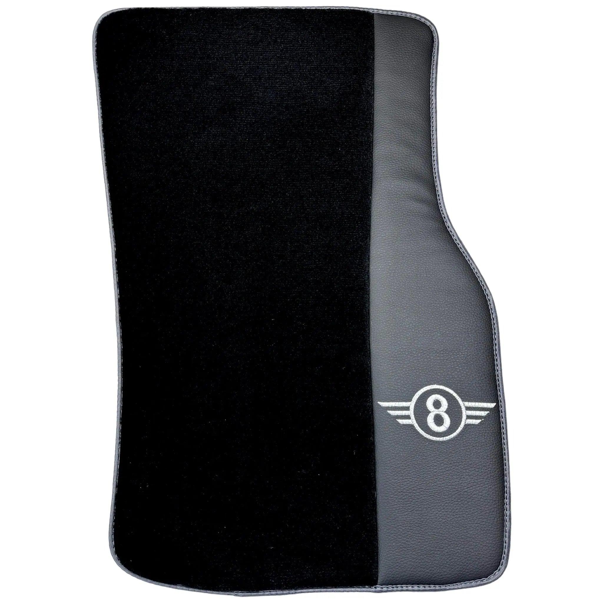 Black Floor Mats for Mini Clubman F54 (2019-2023) | Gray Trim - AutoWin