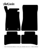 Black Leather Floor Mats For Mercedes Benz C-Class S202 Estate (1996-2000) | ER56 Design - AutoWin