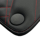 Black Leather Floor Mats For Mercedes Benz C-Class S202 Estate (1996-2000) | ER56 Design - AutoWin