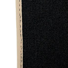 Black Stitched Leather Floor Mats for Maserati GranTurismo Convertible (2023-2024) | Beige Trim