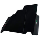 Black Floor Mats for Ferrari 550 Maranello (1996-2002) with Leather | Italian Edition - AutoWin