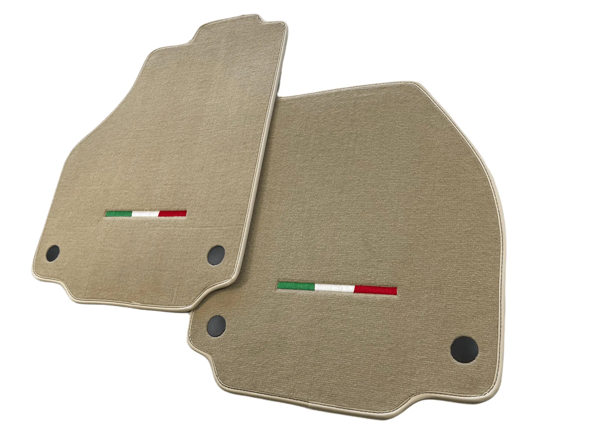 Floor Mats For Ferrari 488 2015-2022 Beige Autowin Brand Italian Edition - AutoWin