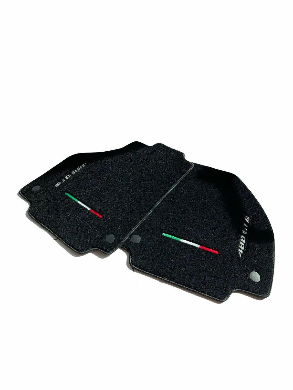 Floor Mats For Ferrari 488 GTB 2015-2022 AutoWin Brand Italian Edition - AutoWin