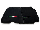 Floor Mats For Ferrari 812 Superfast Black Tailored Carpets With Italian Emblem - AutoWin