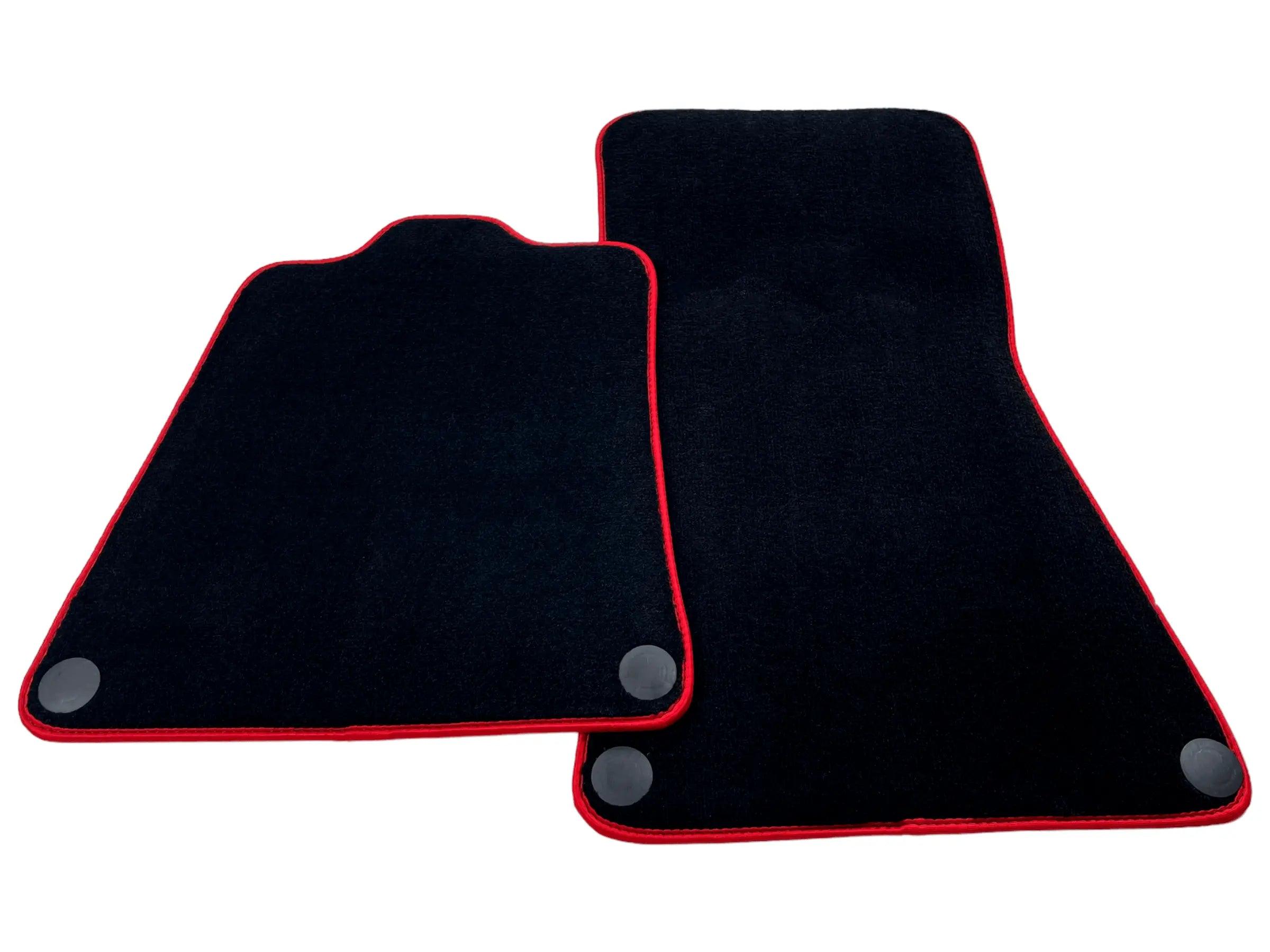 Floor Mats for McLaren 570S (2015-2021) Black Tailored with Red Trim