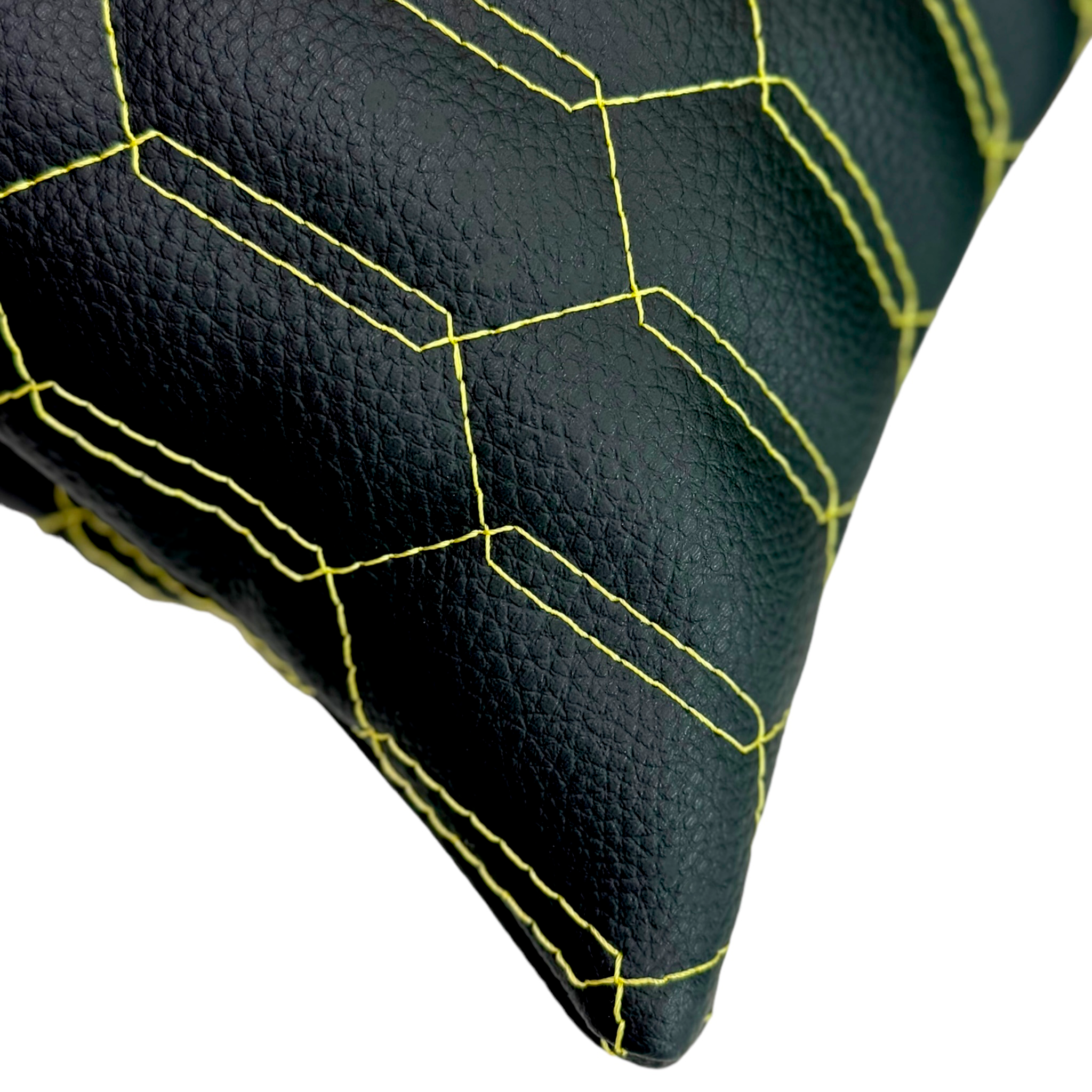 Customizable Black Leather Pillows Set of 2 | Yellow Sewing - AutoWin