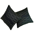 Black Leather Pillows Set of 2 | Yellow Sewing