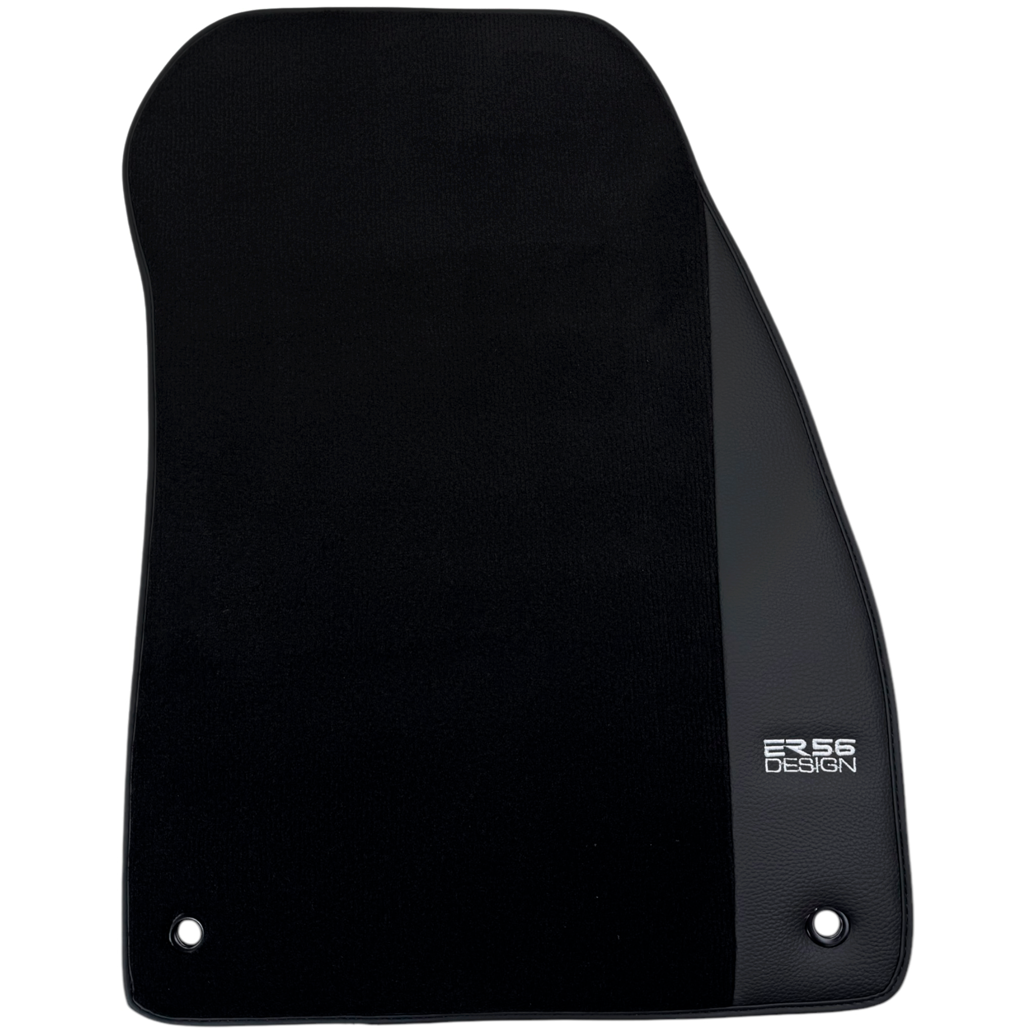 ER56 Design Black Floor Mats for Lincoln Nautilus (2019-2024) SUV with Leather - AutoWin