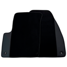 Black Floor Mats for Chevrolet Captiva C140 5-Seater (2011-2015) with Leather | AutoWin - AutoWin