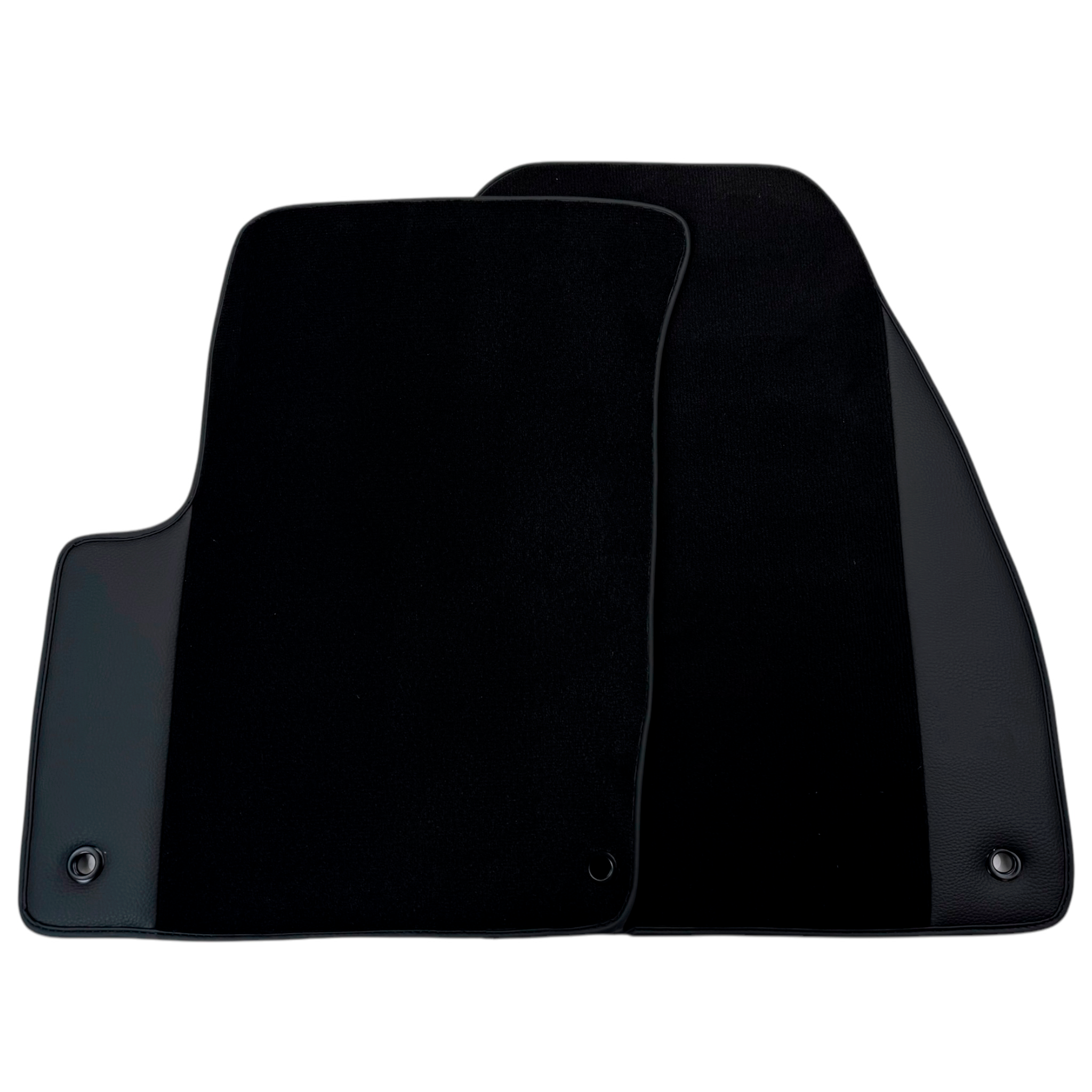 Black Floor Mats for Dodge Journey (2008-2011) with Leather | AutoWin - AutoWin