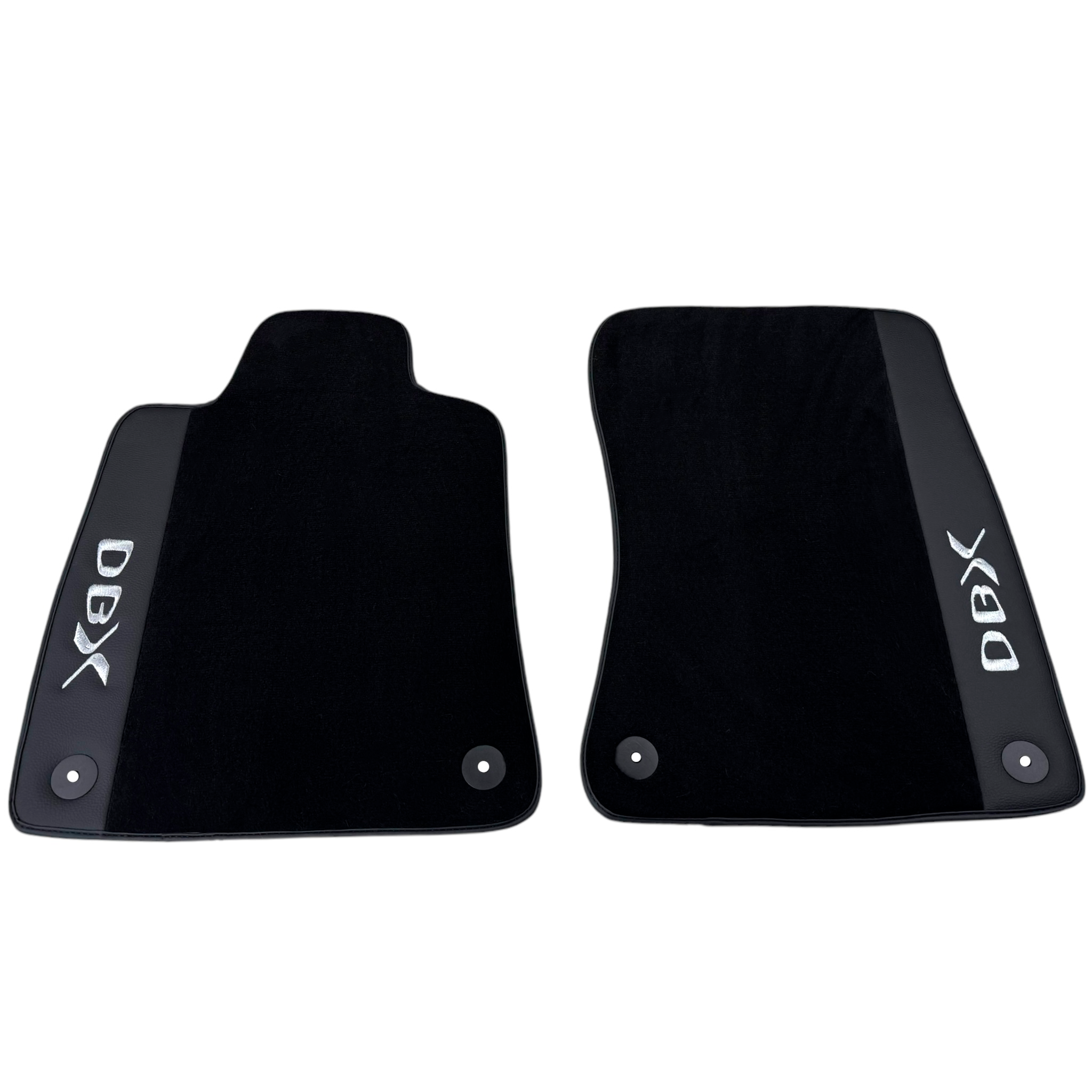 Black Floor Mats for Aston Martin DBX (2020-2023) with Leather