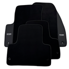 ER56 Design Black Floor Mats for Range Rover Evoque (2011-2015) 3/5-Doors with Leather - AutoWin