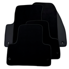 Black Floor Mats for Jeep Grand Cherokee WK2 (2011-2023) Single Fixation with Leather | AutoWin - AutoWin