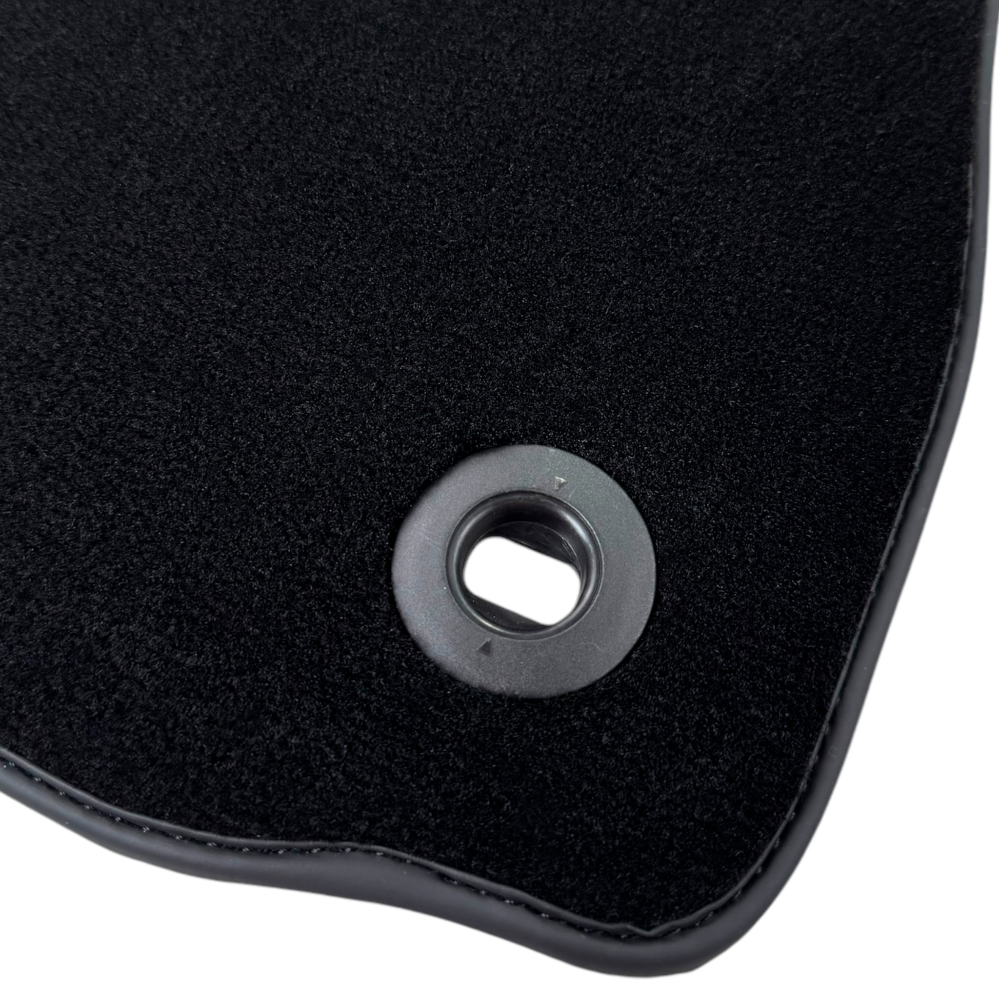 Black Floor Mats for Jaguar XJ (2003-2007) with Leather - AutoWin