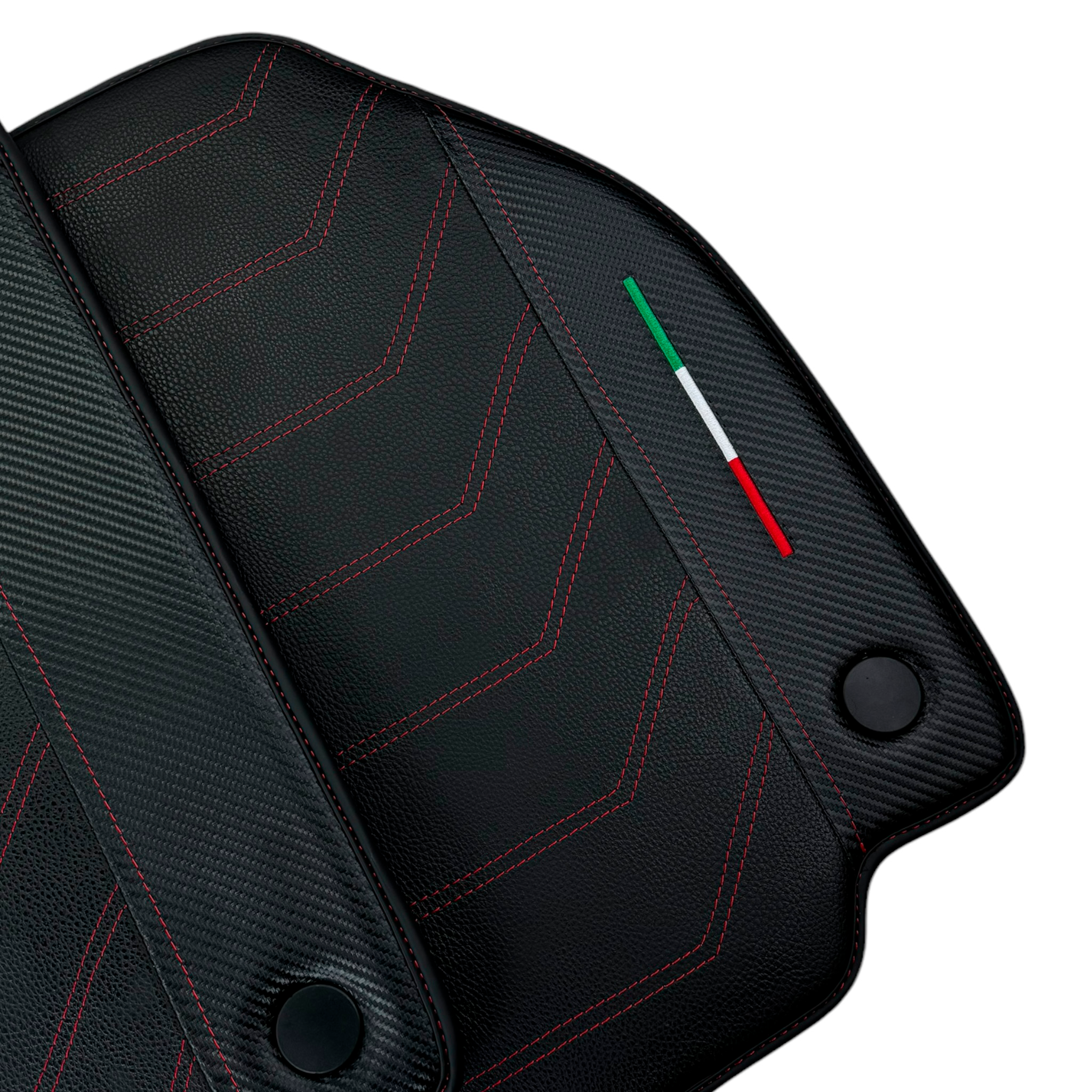 Leather Floor Mats For Ferrari 458 Italia 2009-2015 With Carbon Fiber