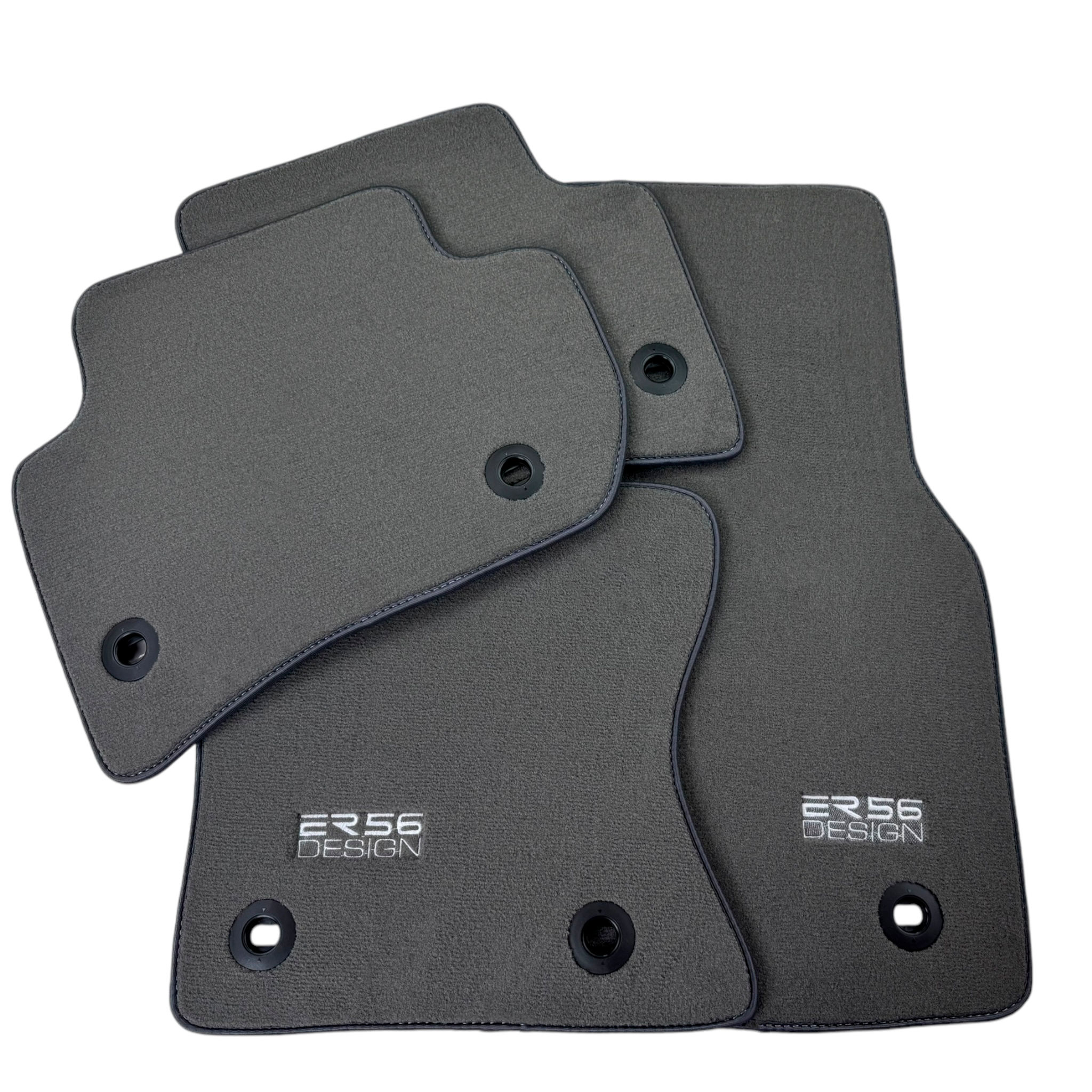 Gray Floor Mats for Jaguar F-Pace (2021-2024) Plug-in Hybrid by ER56 Design - AutoWin