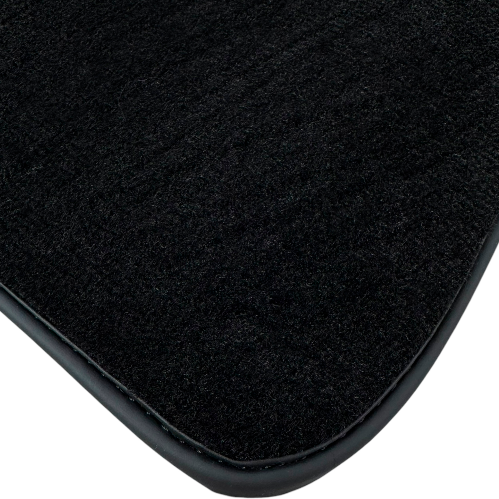 Black Floor Mats for Jaguar F-Type (2014-2020) with Leather - AutoWin