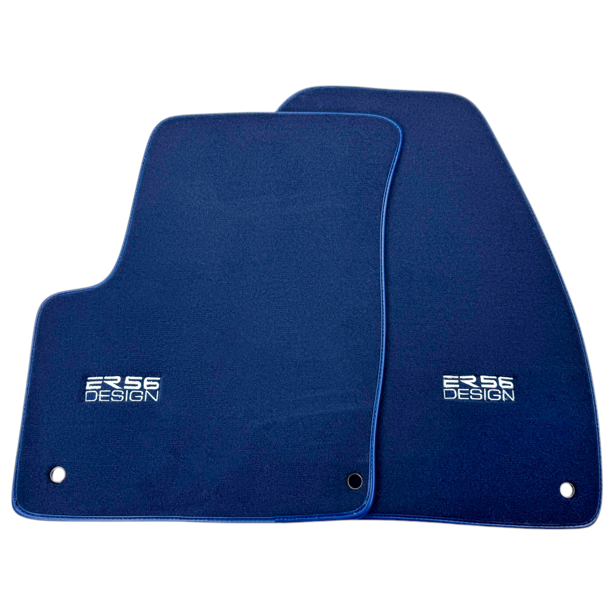 Dark Blue Floor Mats for Jeep Grand Cherokee WK2 (2011-2023) Double Fixation by ER56 Design