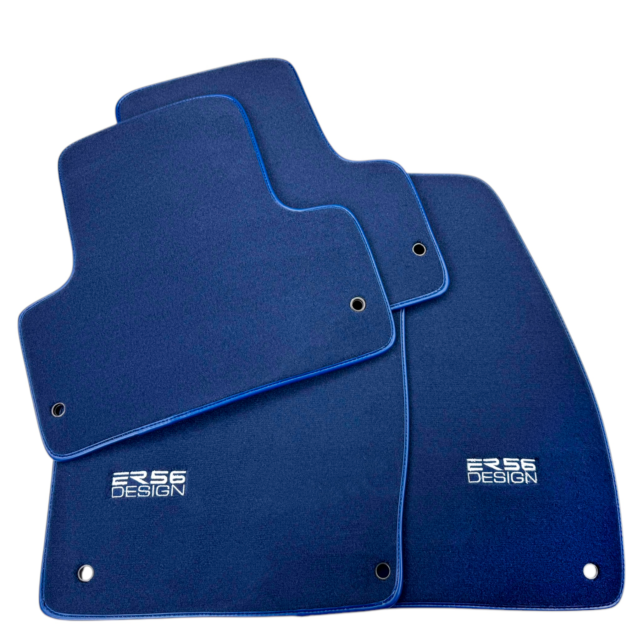 Dark Blue Floor Mats for Jeep Compass (2017-2024) by ER56 Design