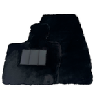 Black Sheepskin Floor Mats for Land Rover Defender 130 L663 (2022-2024) 5-7 Seater