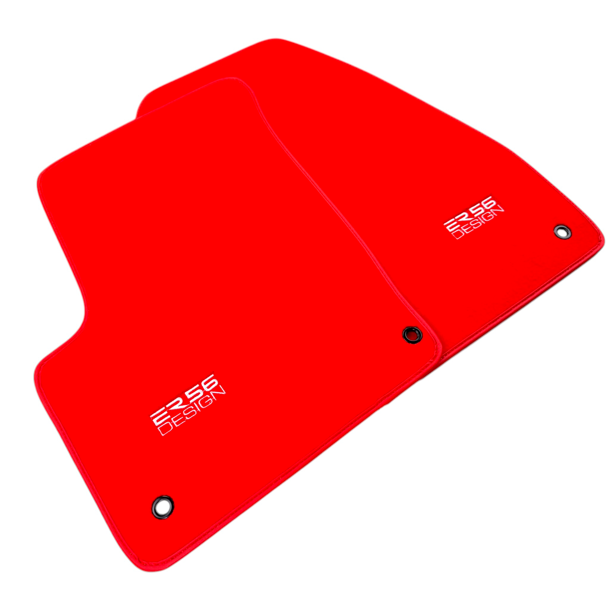 Red Floor Mats for Chevrolet Matiz Hatchback (2016-2024) by ER56 Design - AutoWin