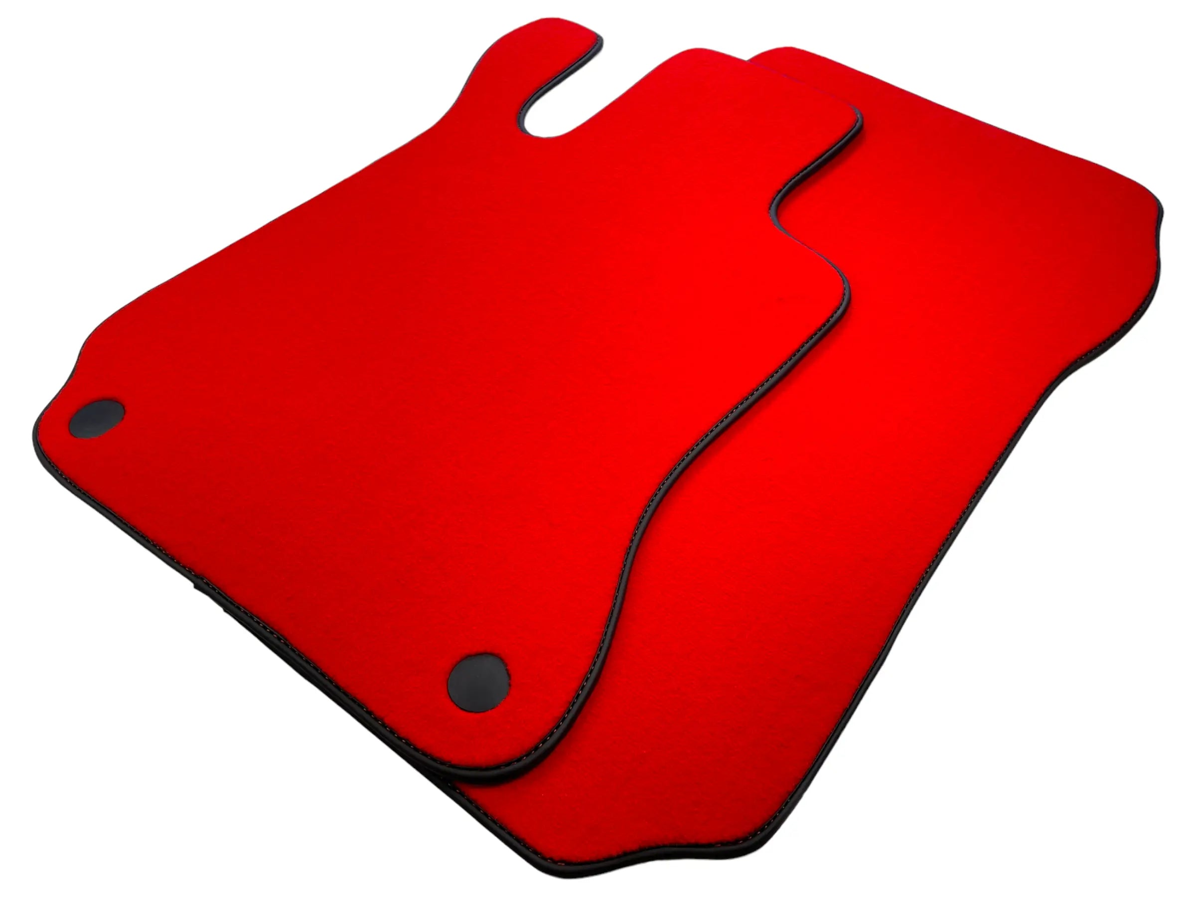 Red Floor Mats For Mercedes-Benz SL R231 2012–2020 Black Trim