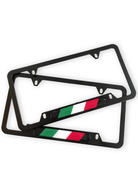 Autowin Number Plate Holder USA Standard Size Italy Flag - AutoWin