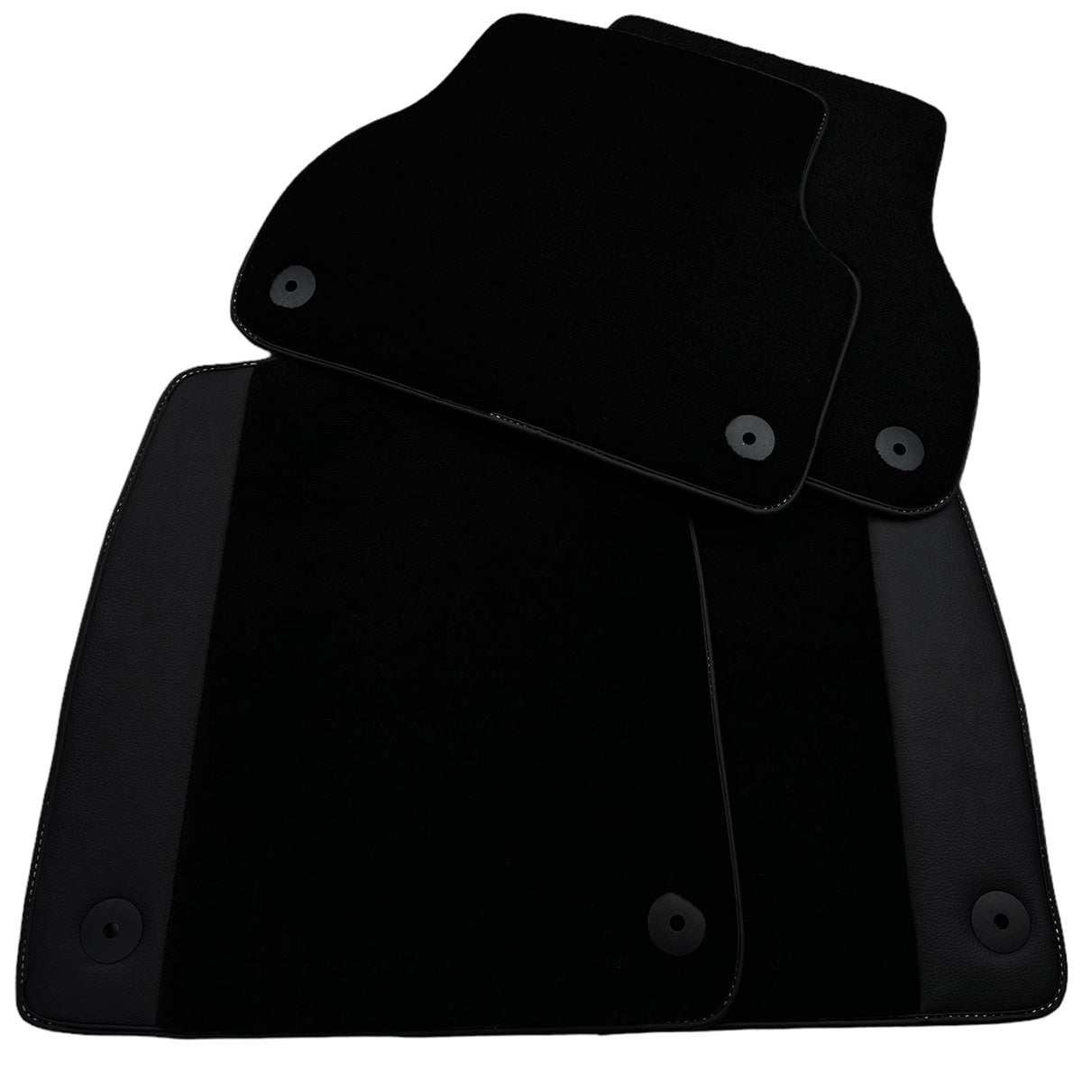 Custom Black Floor Mats for Audi A6 - C6 Sedan (2004-2008) 