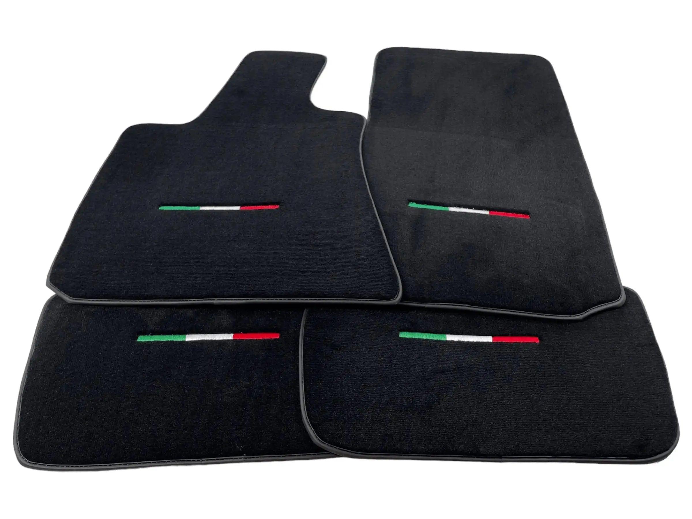 Black Floor Mats For Maserati Coupé (2001-2007) Italy Edition - AutoWin