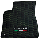 Customizable Leather Floor Mats for Lamborghini Urus with Green Stitching - AutoWin