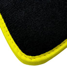 Black Mats For BMW iX1 - U11 SUV | Fighter Jet Edition | Yellow Trim - AutoWin