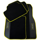 Black Mats For BMW iX1 - U11 SUV | Fighter Jet Edition | Yellow Trim - AutoWin