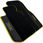 Black Mats For BMW iX1 - U11 SUV | Fighter Jet Edition | Yellow Trim - AutoWin