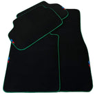 Black Mats For BMW iX1 - U11 SUV | Green Trim - AutoWin