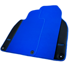 Light Blue Floor Mats for Porsche 964 (1989-1994) with Leather - AutoWin