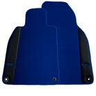 Dark Blue Floor Mats for Porsche Classic 911 (1963-1989) with Leather - AutoWin