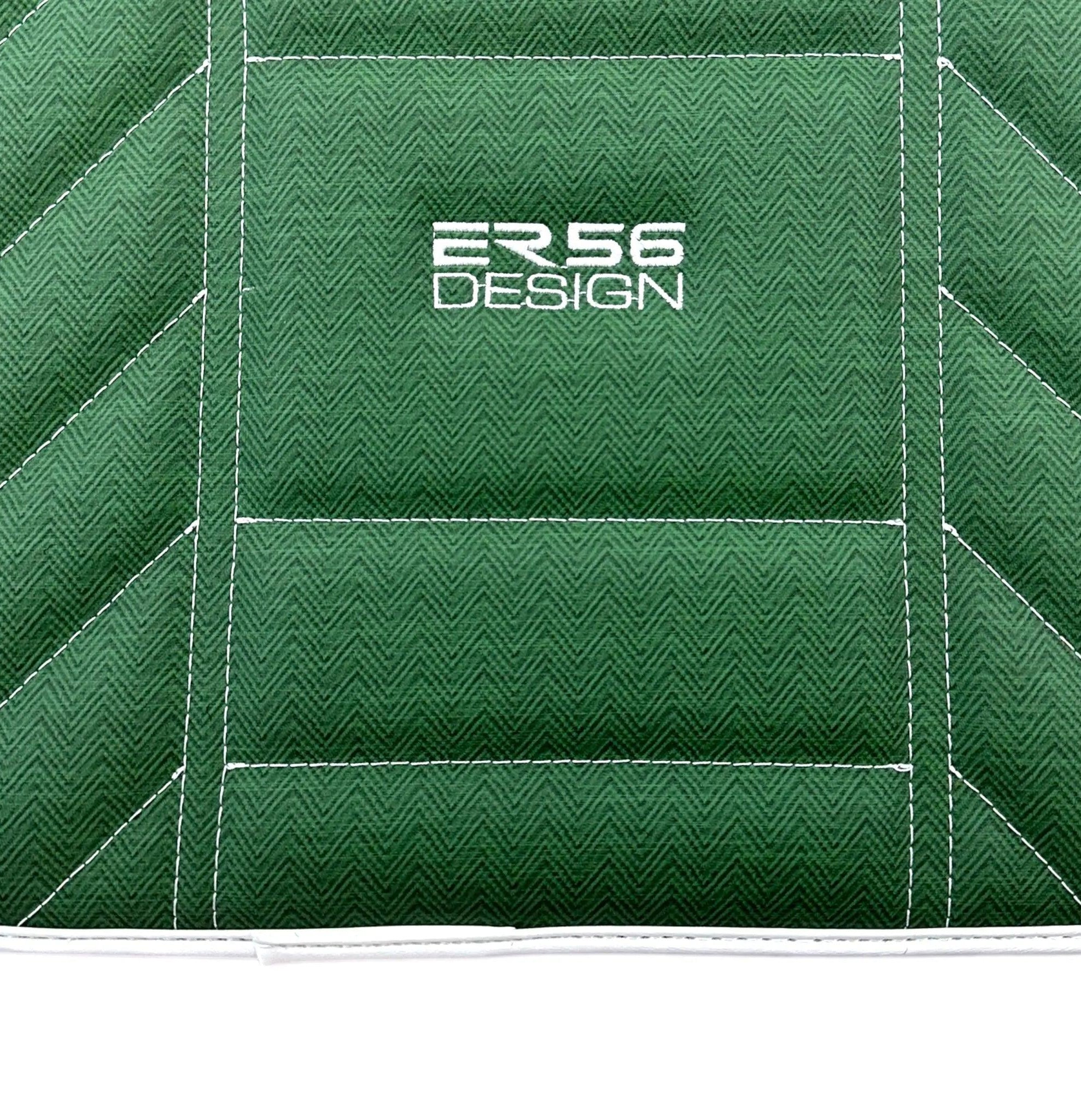 Green Leather Floor Mats For Rolls Royce Black Badge Wraith (2013-2023)