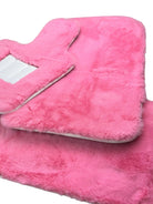 Pink Sheepskin Floor Mats For Rolls Royce Wraith 20132023 Er56 Design