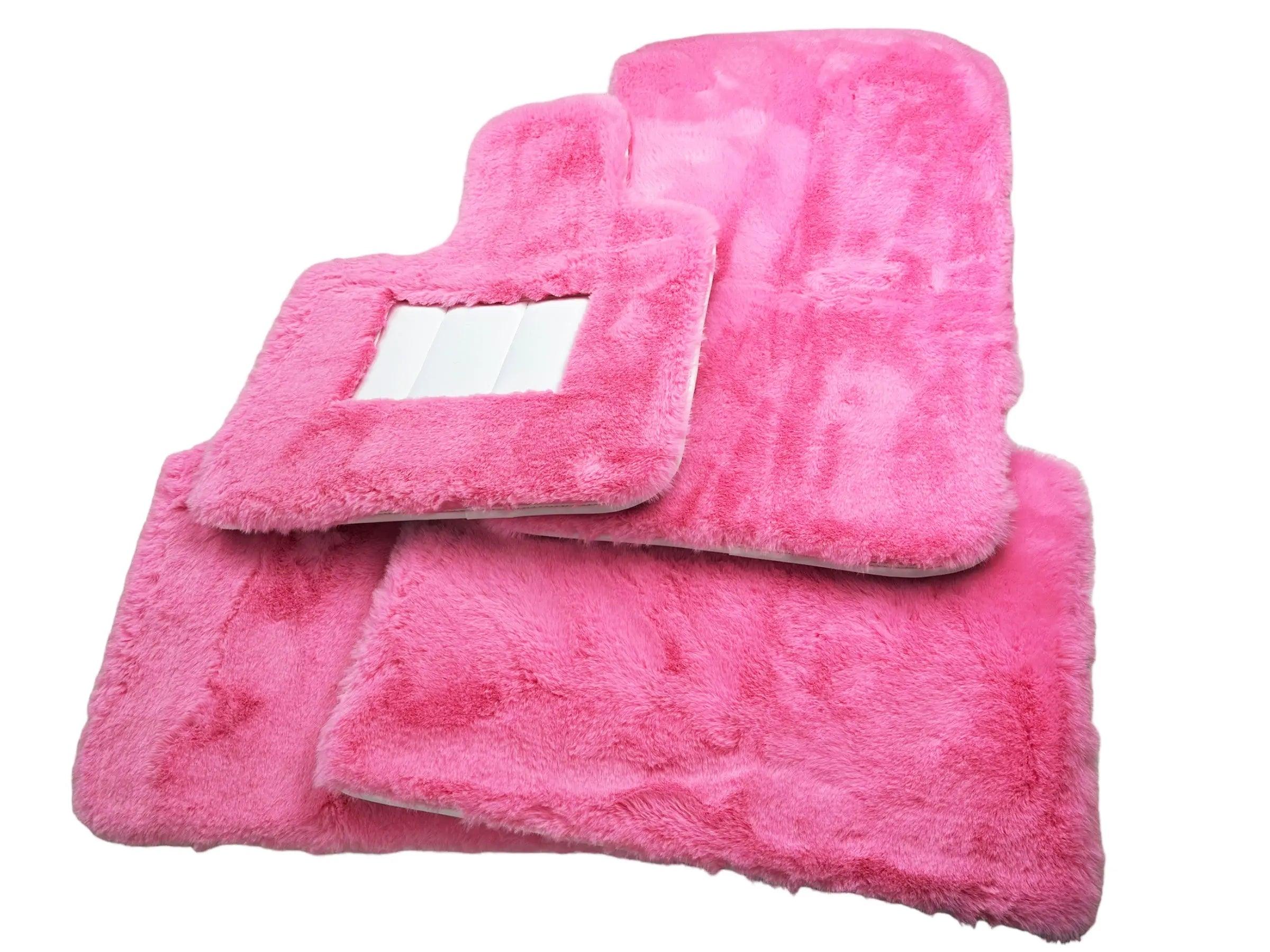 Pink Sheepskin Floor Mats For Rolls Royce Wraith 20132023 Er56 Design