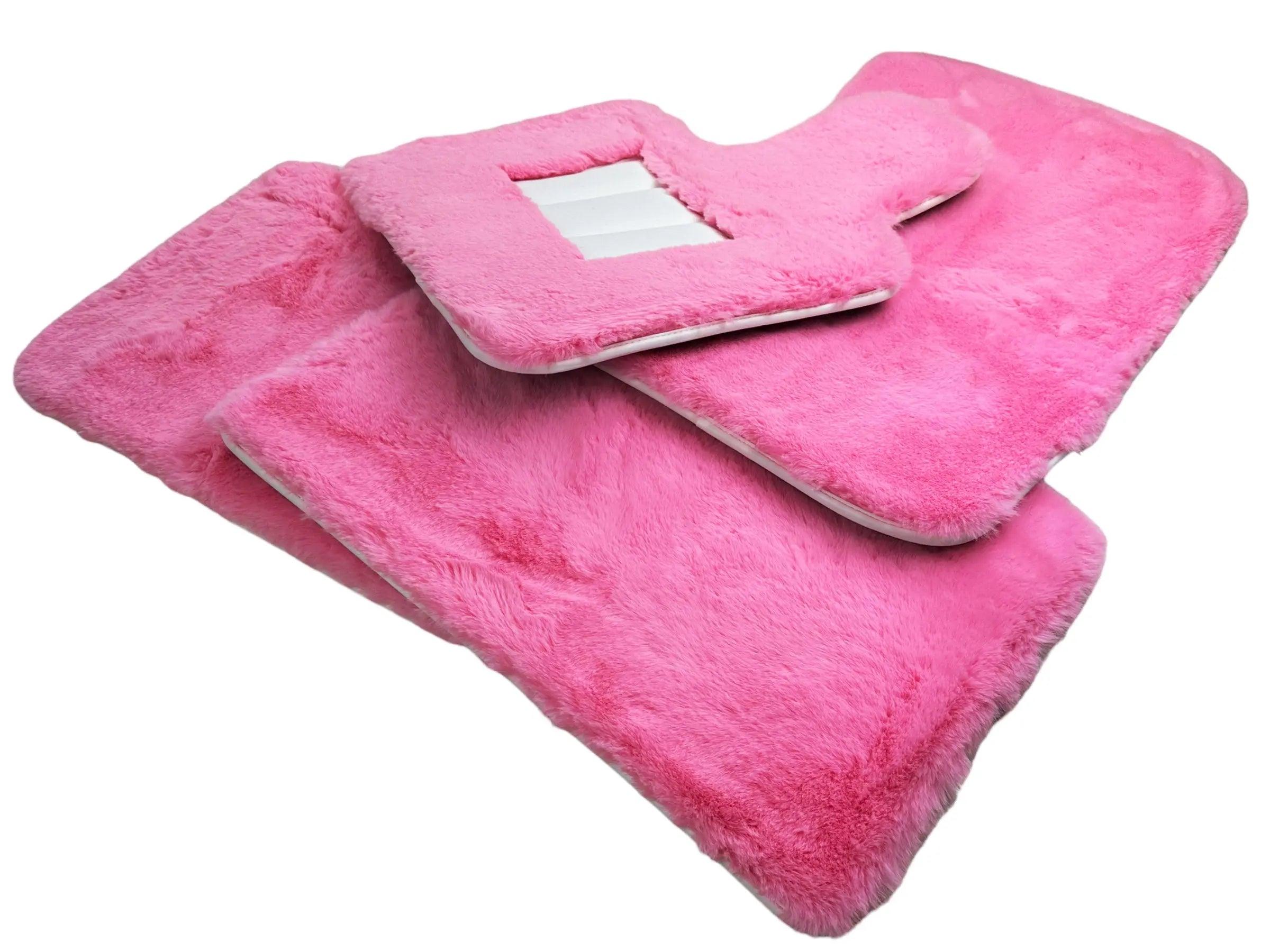 Pink Sheepskin Floor Mats For Rolls Royce Wraith 20132023 Er56 Design