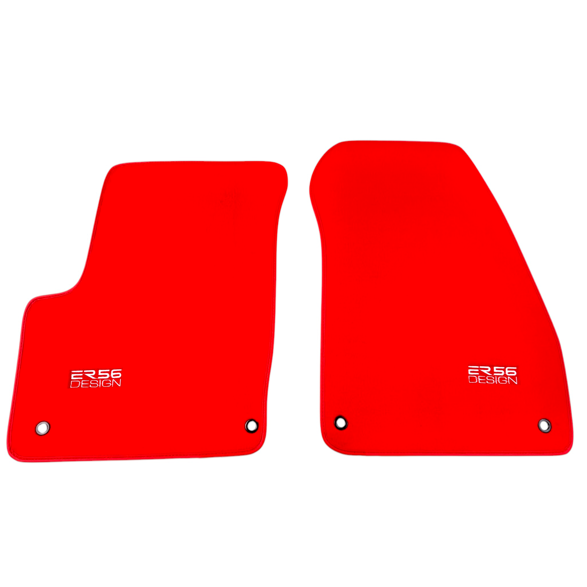 Red Floor Mats for Jeep Wrangler JL (2020-2024) 5 Doors 4xe by ER56 Design